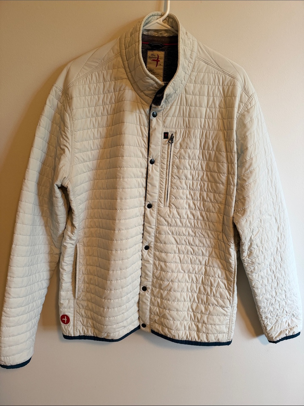 Relwen Windzip Jacket in Chalk